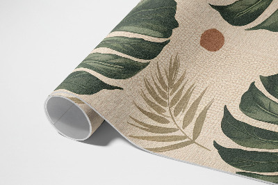 Pvc szőnyeg Boho levelek monstre textil háttér