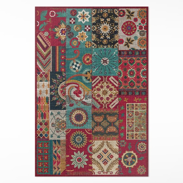 Pvc futószőnyeg Színes patchwork minta perzsa stílusban
