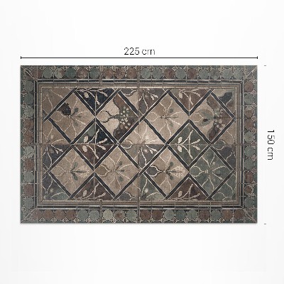 Vinil szőnyeg Elegáns geometria vintage csempéken
