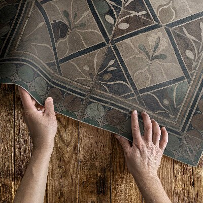 Vinil szőnyeg Elegáns geometria vintage csempéken