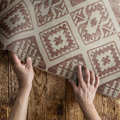 Műanyag szőnyeg Geometrikus kompozíciók azték stílusban