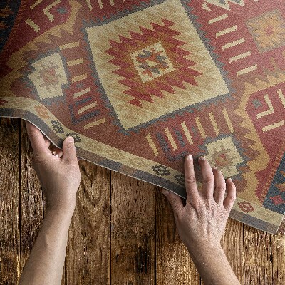 Műanyag szőnyeg Azték geometriai formák harmóniája