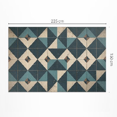 Pvc szőnyeg Art deco csempék geometrikus ábrákkal