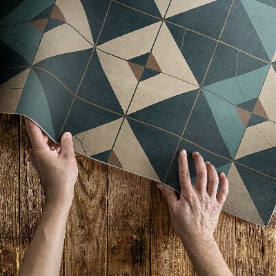 Pvc szőnyeg Art deco csempék geometrikus ábrákkal