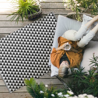 Vinil szőnyeg Háromszög Alakú Geometrikus Mintát Utánzó Szövet