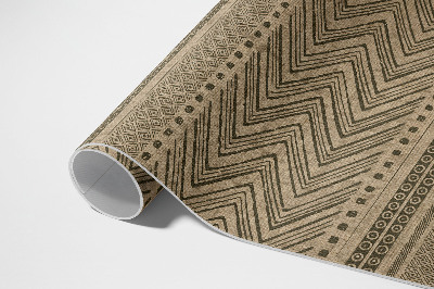Műanyag szőnyeg Cikkcakk És Vonal Utánzat Textil