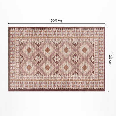 Műanyag szőnyeg Dekoratív Textil Utánzat Vintage Mintával