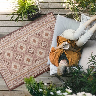 Műanyag szőnyeg Dekoratív Textil Utánzat Vintage Mintával