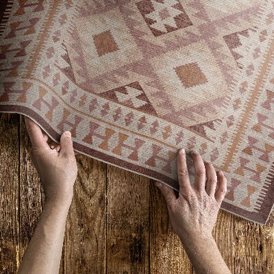 Műanyag szőnyeg Dekoratív Textil Utánzat Vintage Mintával