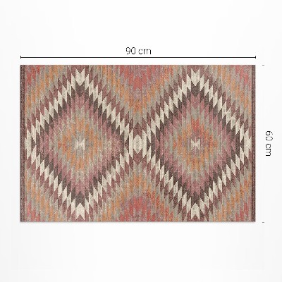 Pvc szőnyeg Dekoratív Textil Utánzat Türkiz Mintával