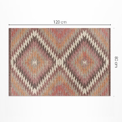 Pvc szőnyeg Dekoratív Textil Utánzat Türkiz Mintával
