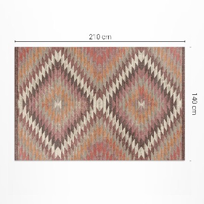 Pvc szőnyeg Dekoratív Textil Utánzat Türkiz Mintával