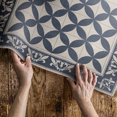 Műanyag szőnyeg Spanyol Csempe Elegáns Mozaik Minta Azulejos Elegáns Mozaik Minta