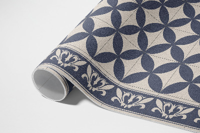 Műanyag szőnyeg Spanyol Csempe Elegáns Mozaik Minta Azulejos Elegáns Mozaik Minta