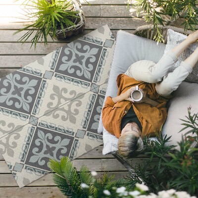 Mosható futószőnyeg Vintage Mozaik Geometrikus Díszítéssel