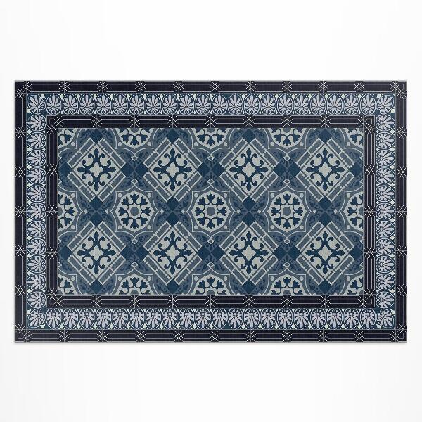 Műanyag szőnyeg Talavera Sötétkék Talavera Gyönyörű Vintage Minta