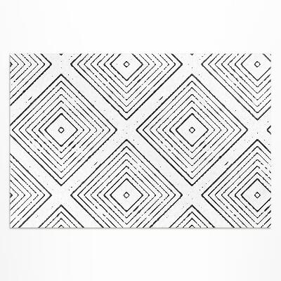 Mosható futószőnyeg Szabályos Négyzetek Bohó Minta