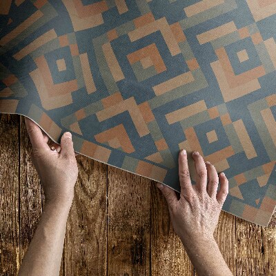 Poliészter futószőnyeg Azték Geometria Vintage Boho Minta
