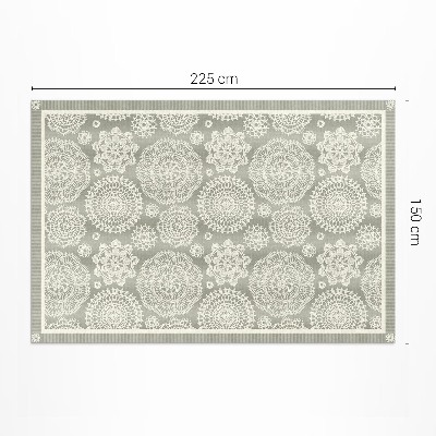 Műanyag szőnyeg Virágos Mandalák Dekoratív Boho Minta