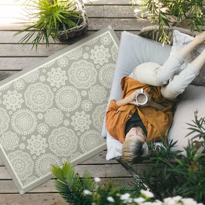 Műanyag szőnyeg Virágos Mandalák Dekoratív Boho Minta