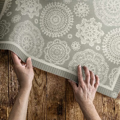 Műanyag szőnyeg Virágos Mandalák Dekoratív Boho Minta
