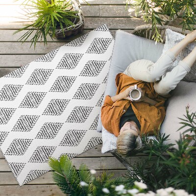 Vinil szőnyeg Indiai Geometriai Gyémánt Minta