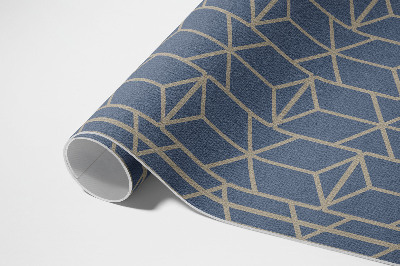 Poliészter futószőnyeg Elegáns Geometrikus Kockás Mozaik