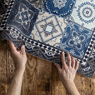 Vinil szőnyeg Elegáns Csempe Geometriai Formákkal