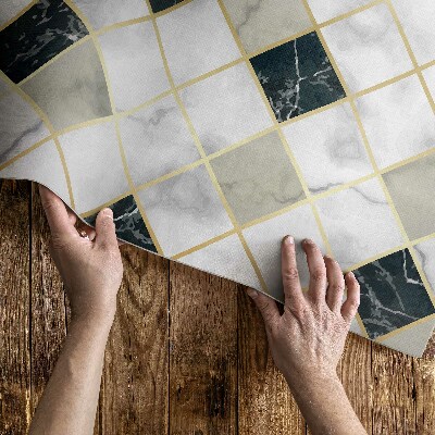 Műanyag szőnyeg Finom Mozaik Geometrikus Csillagokkal