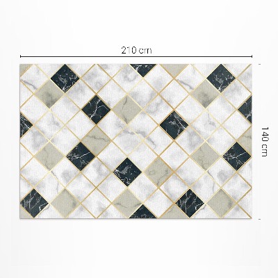 Műanyag szőnyeg Finom Mozaik Geometrikus Csillagokkal