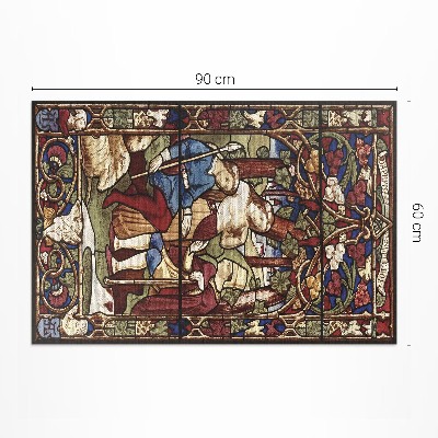 Vinil szőnyeg Dekoratív Mintás Kék Virágmotívum