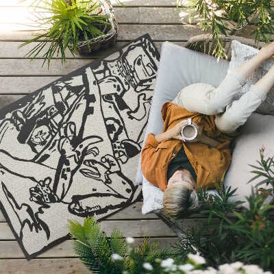 Műanyag szőnyeg Páva És Sárkány William Morris Leaf Stripes Furuya Korin