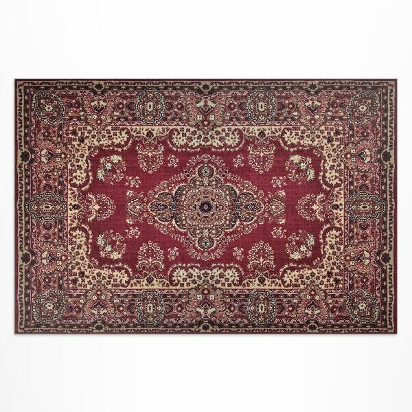 Pvc szőnyeg Finom Vintage Virágmintás Retro Etnikai Patchwork Minta