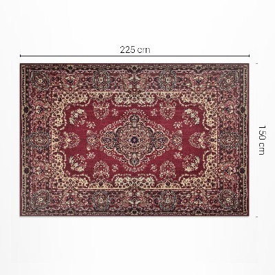 Pvc szőnyeg Finom Vintage Virágmintás Retro Etnikai Patchwork Minta