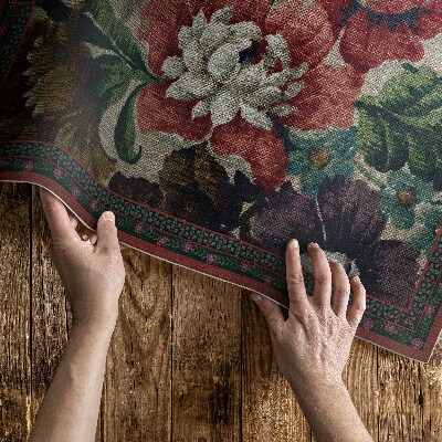 Vinil szőnyeg William Morris Virágmotívumok