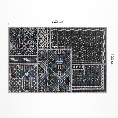 Műanyag szőnyeg Indiai Design Boho Díszekkel