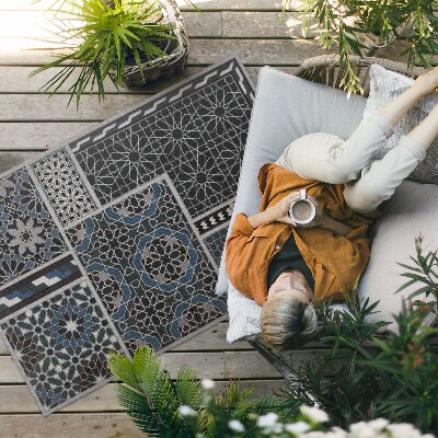 Műanyag szőnyeg Indiai Design Boho Díszekkel