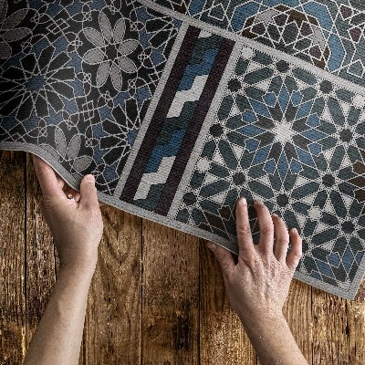 Műanyag szőnyeg Indiai Design Boho Díszekkel