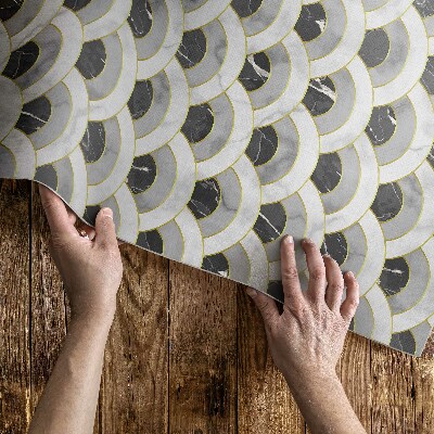 Műanyag szőnyeg Minimalista Boho Monstera Levelek