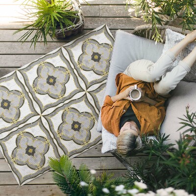 Vinil szőnyeg Boho Levelek Hullámos Háttér Illusztráció