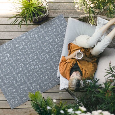 Pvc szőnyeg Virágos Napraforgó Minta Vintage Boho Stílusban