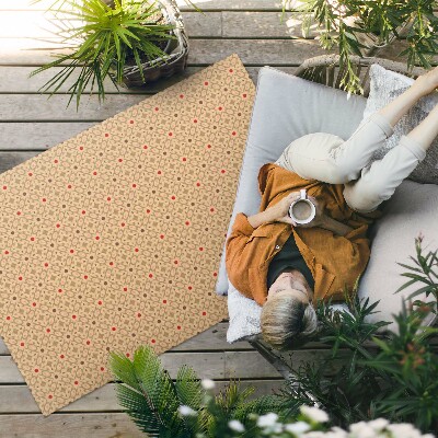 Vinil szőnyeg Dekoratív Boho Minta Finom Levelekkel