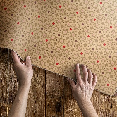 Vinil szőnyeg Dekoratív Boho Minta Finom Levelekkel