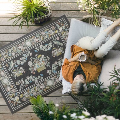 Poliészter futószőnyeg Őszi Levelek Retro Boho Növényi Motívum Boho Retro