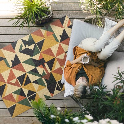 Vinil szőnyeg Geometrikus Vonalak Könnyű Csillogású Márványon