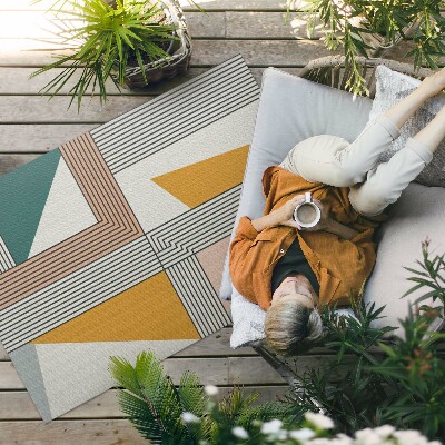 Pvc futószőnyeg Vintage Stílusú Geometriai Absztrakció