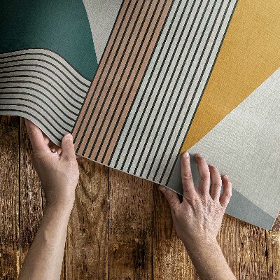 Pvc futószőnyeg Vintage Stílusú Geometriai Absztrakció