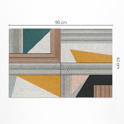 Pvc futószőnyeg Vintage Stílusú Geometriai Absztrakció