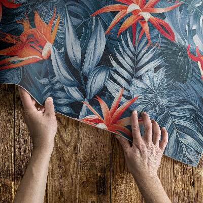Műanyag szőnyeg Absztrakt Foltok Boho Színekben