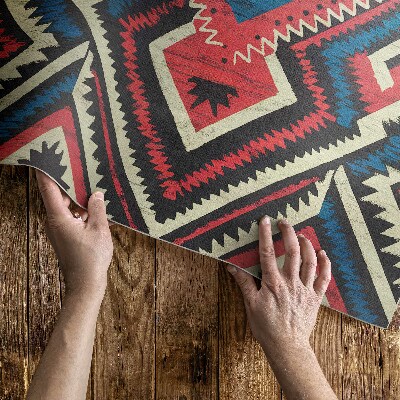 Mosható futószőnyeg Indiai Tollak Boho Stílusban